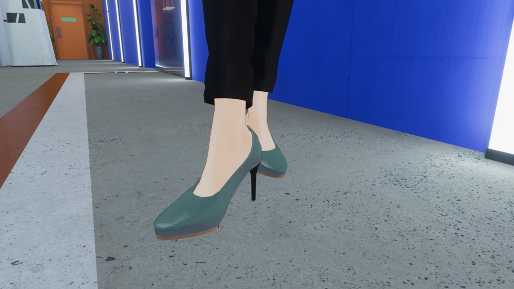【VRC想定】Fluctua対応　ヒール靴