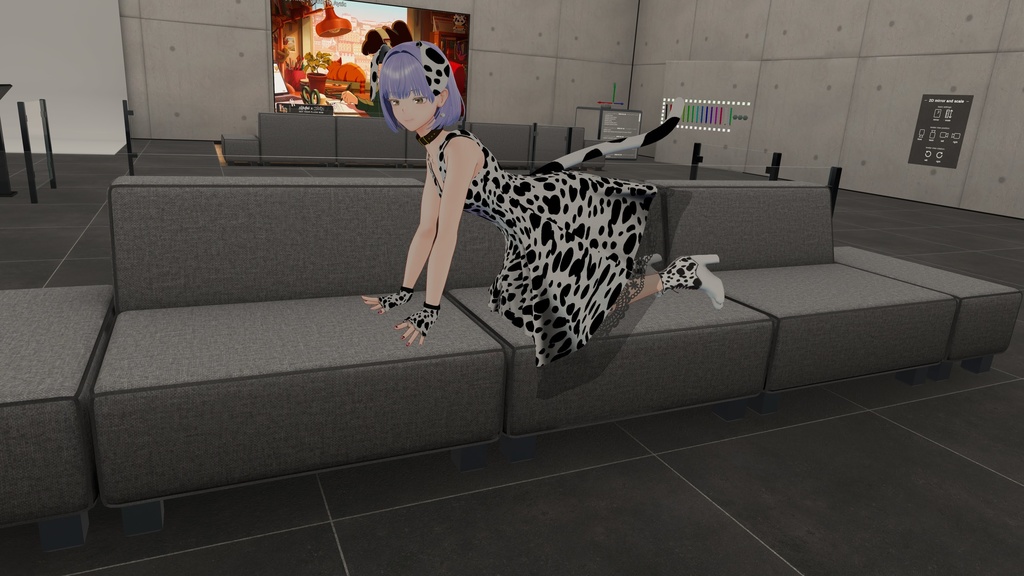 【VRC想定】 Fluctua対応 The☆犬 ≪Dalmatian≫