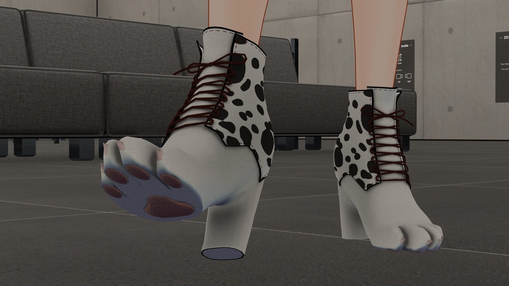 【VRC想定】 Fluctua対応 The☆犬 ≪Dalmatian≫