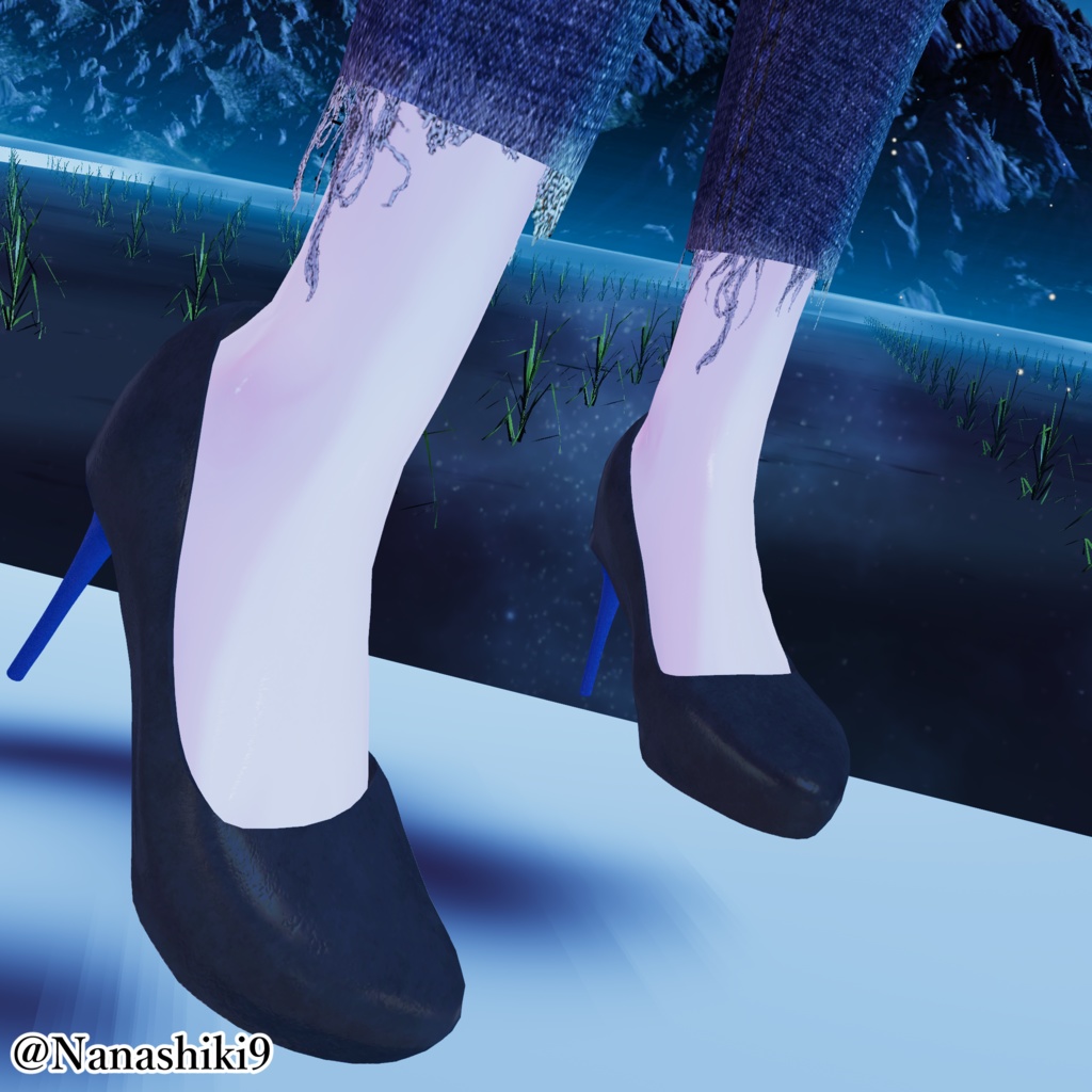 【VRC想定】5アバター対応 stiletto heels