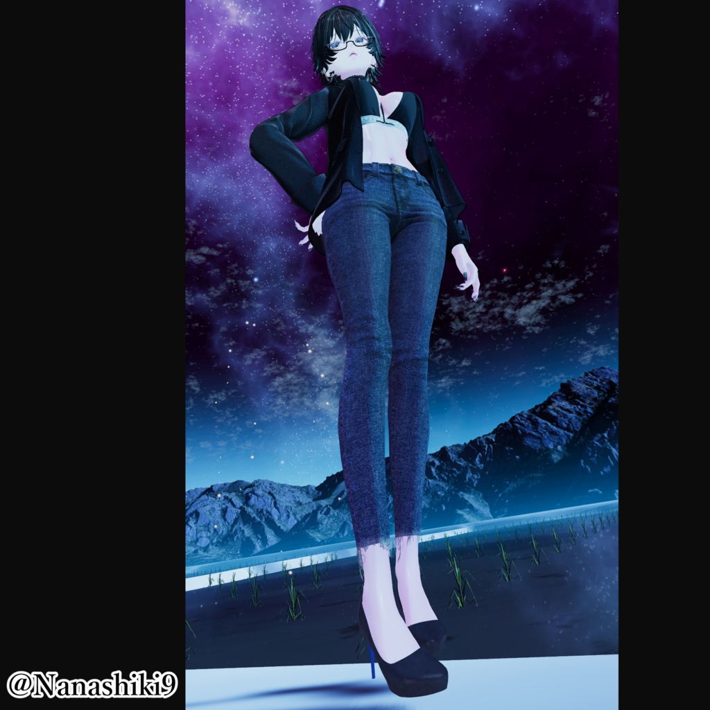 【VRC想定】5アバター対応 stiletto heels