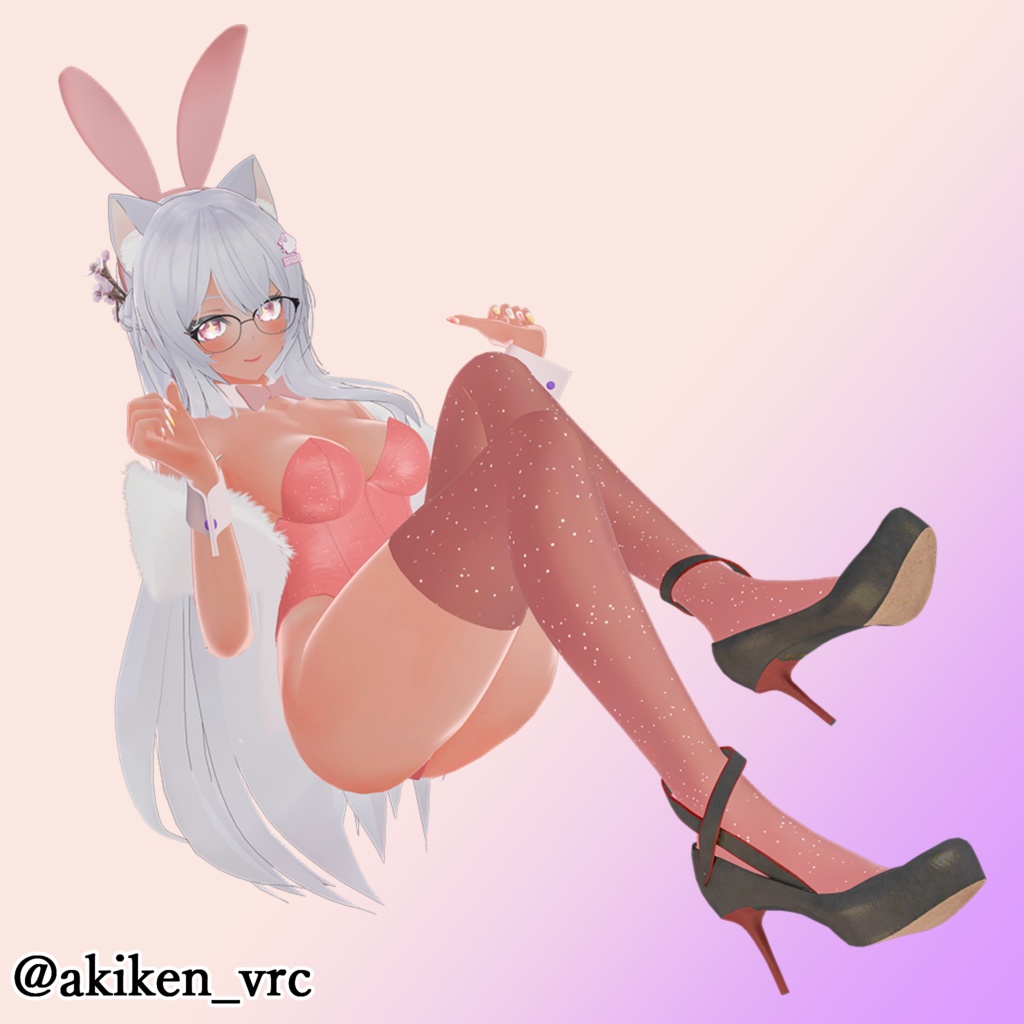 【VRC想定】5アバター対応 stiletto heels