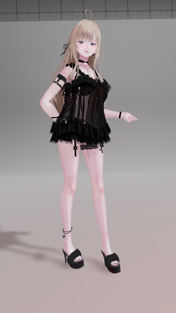 【VRC想定】 High-heels 九式(8アバター対応)