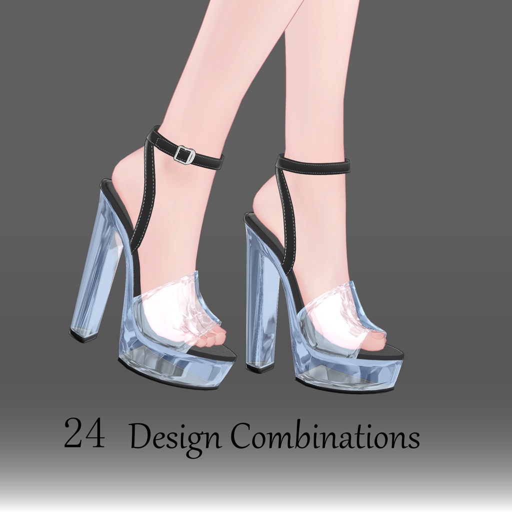 【VRC想定】 High heels 九式(18アバター対応)