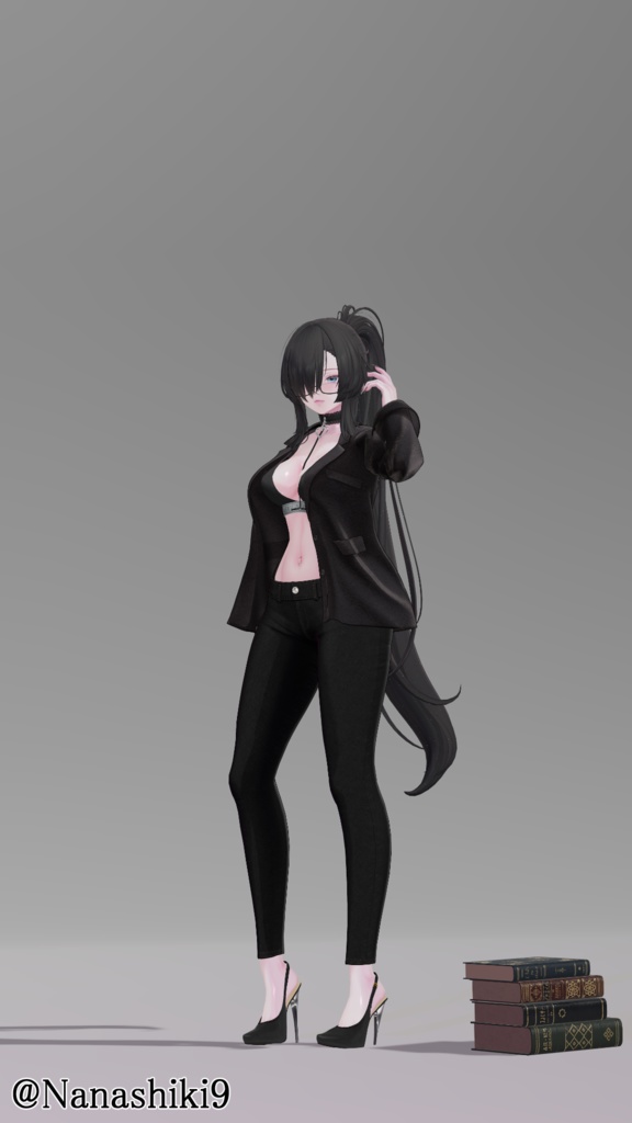 【VRC想定】限界突破ハイヒール 「Vanessa high heels」9アバター対応