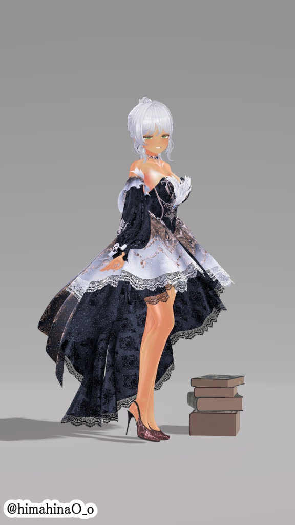 【VRC想定】限界突破ハイヒール 「Vanessa high heels」9アバター対応