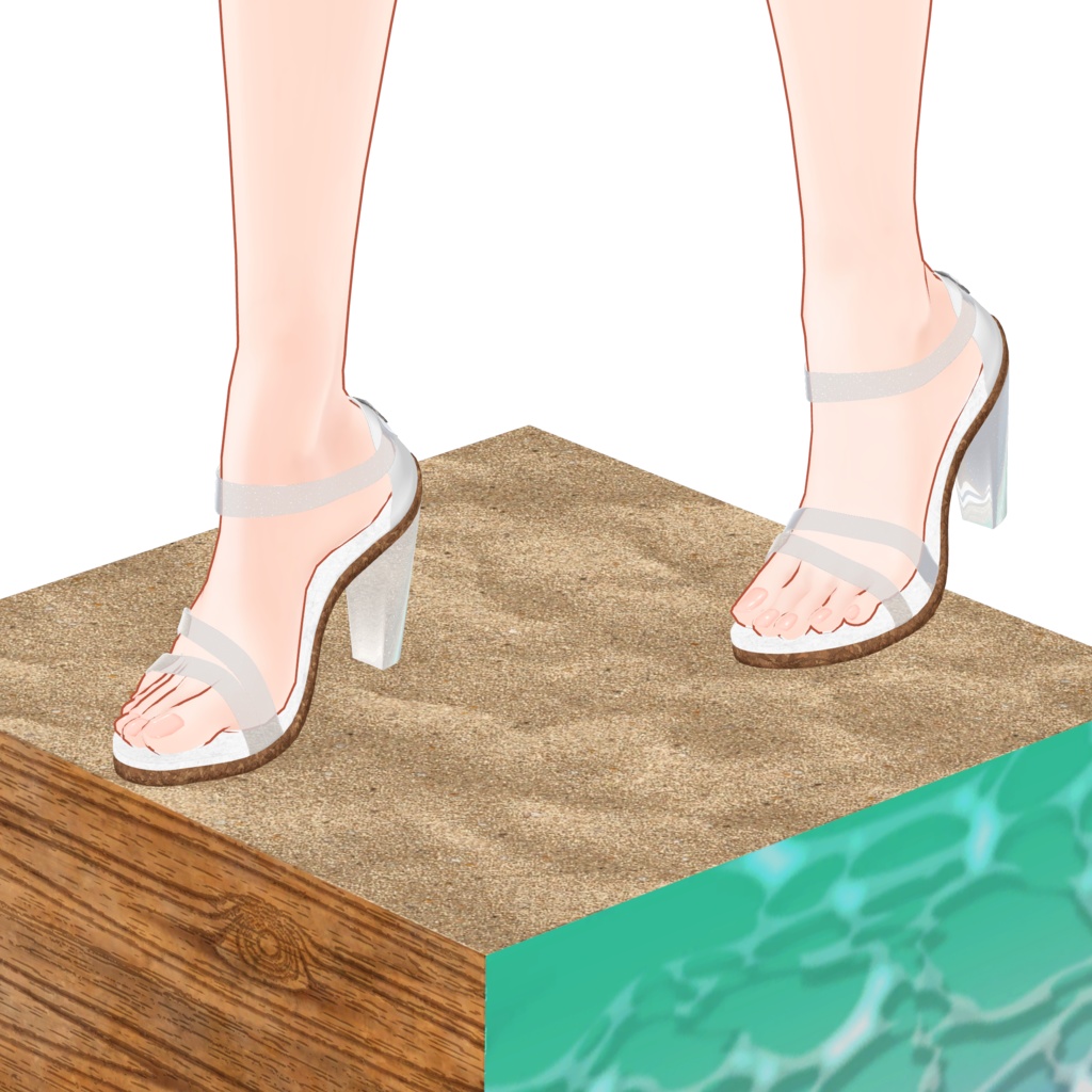 【VRC想定】「summer high heels」