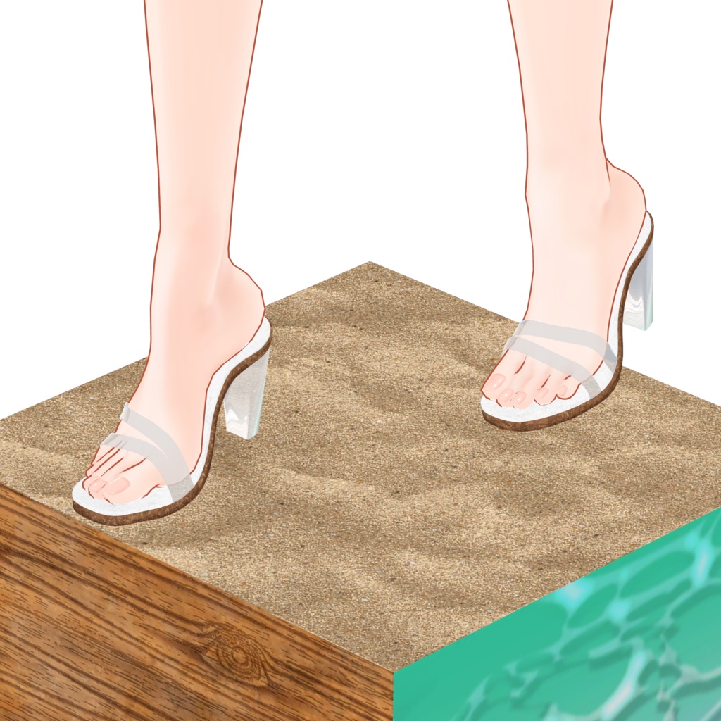 【VRC想定】「summer high heels」