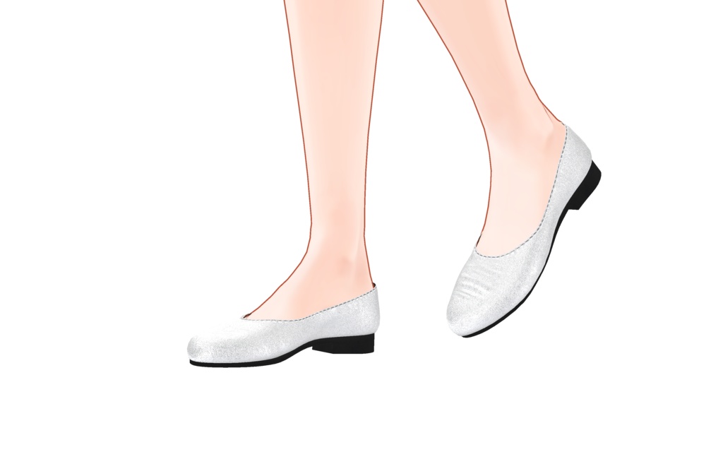 【VRC想定】Fluctua対応 ピアスとローヒールパンプス三足のセット