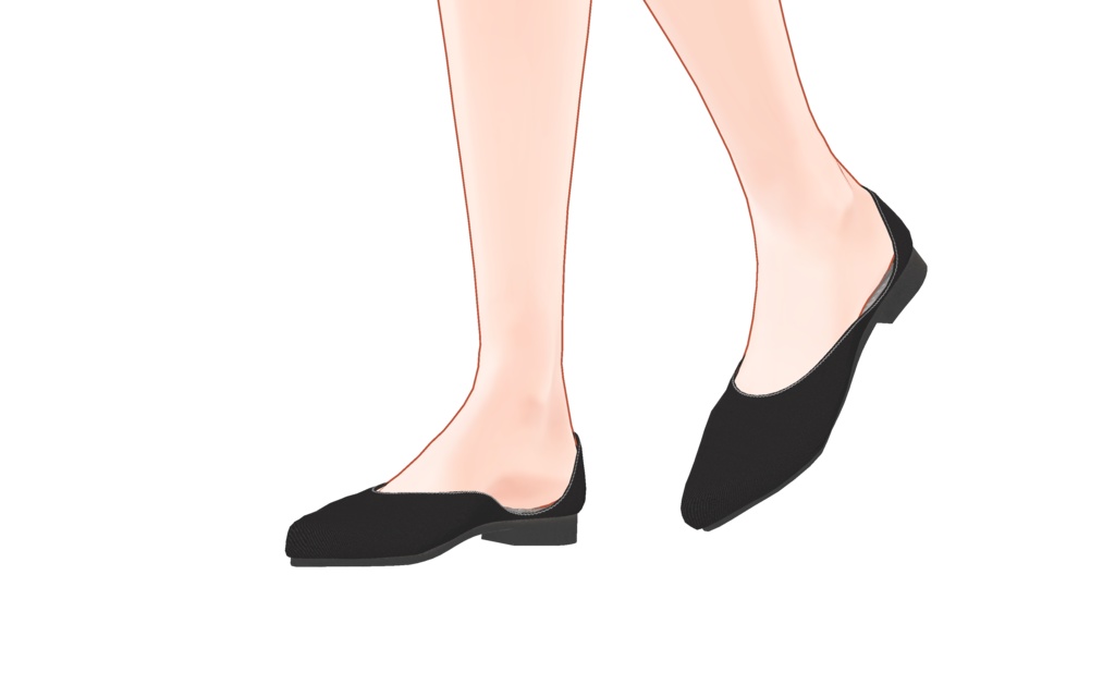 【VRC想定】Fluctua対応 ピアスとローヒールパンプス三足のセット