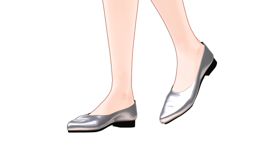 【VRC想定】Fluctua対応 ピアスとローヒールパンプス三足のセット