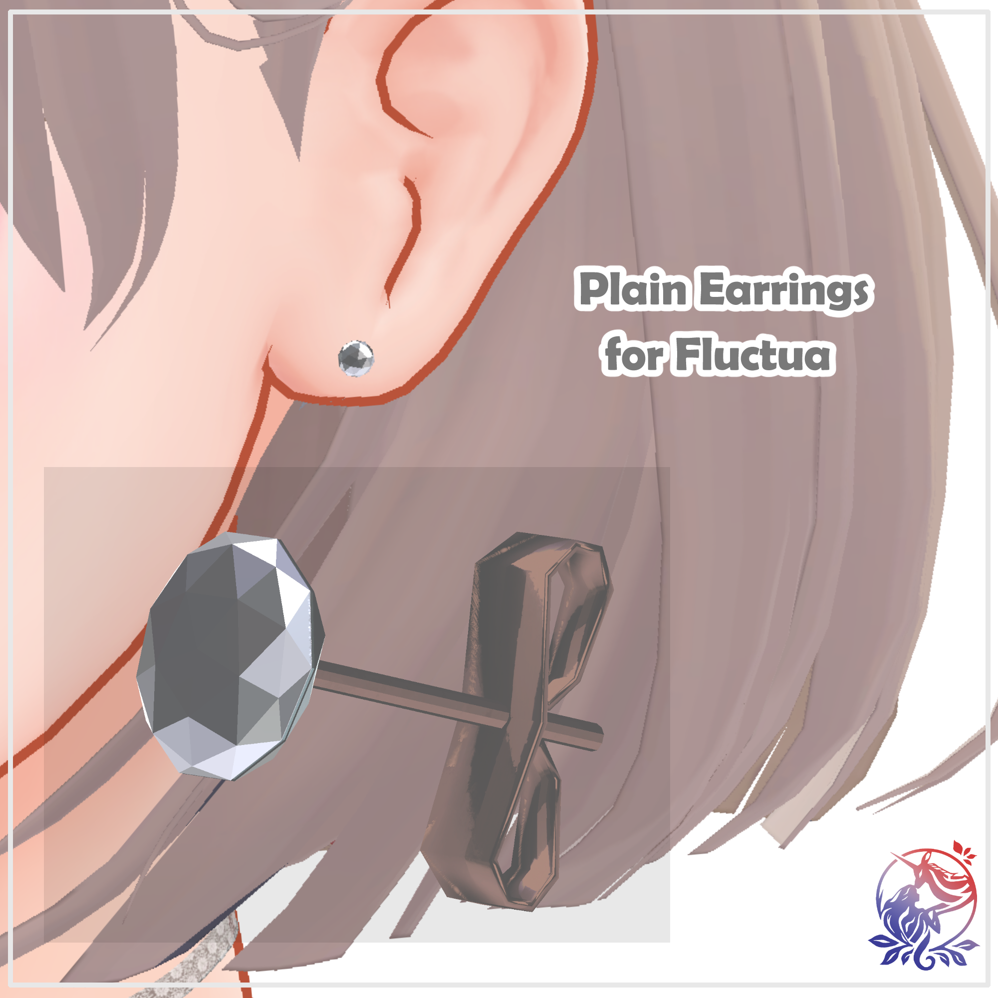 【VRC想定】Plain Earrings