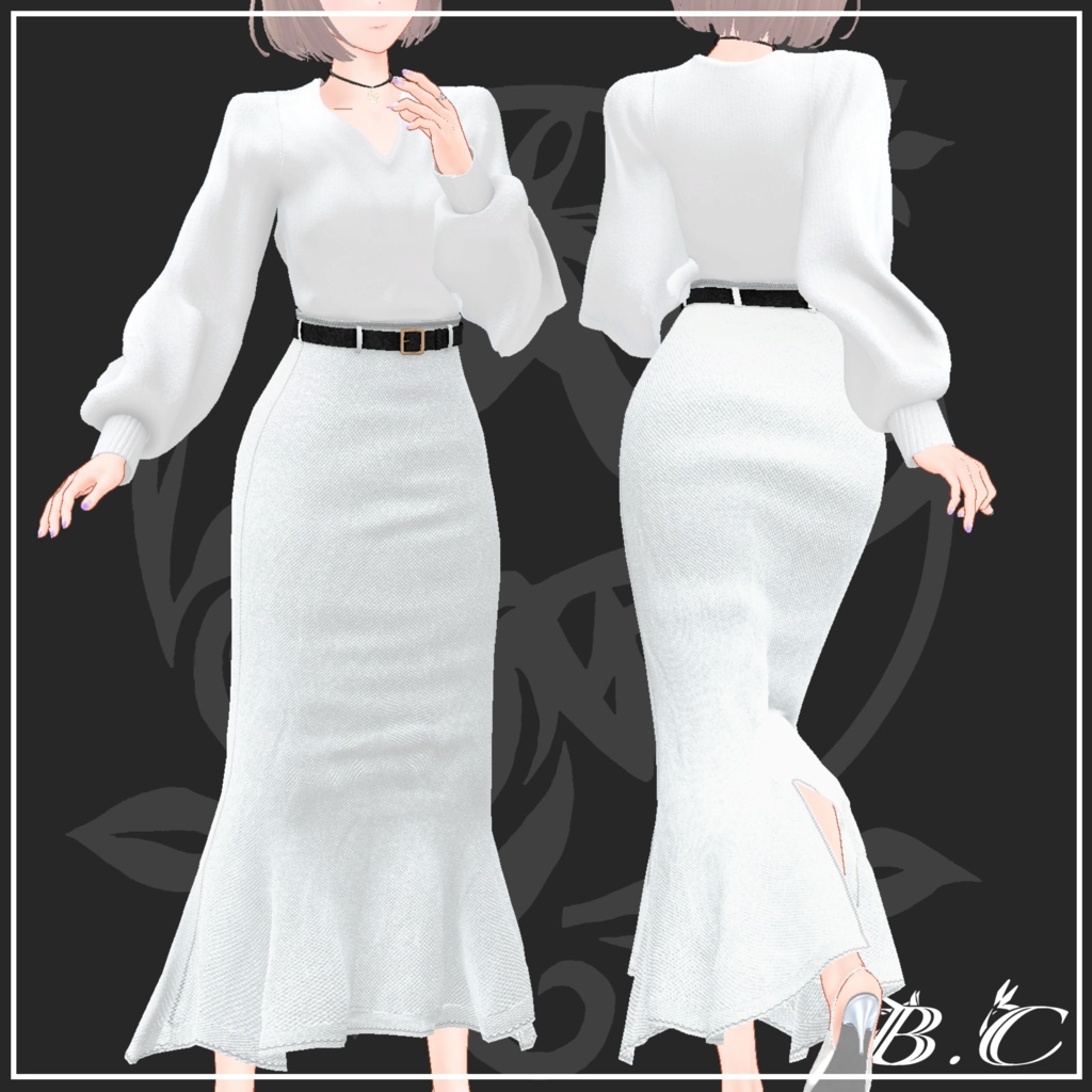 【VRC想定】Fluctua対応 「Lady Mermaid A」