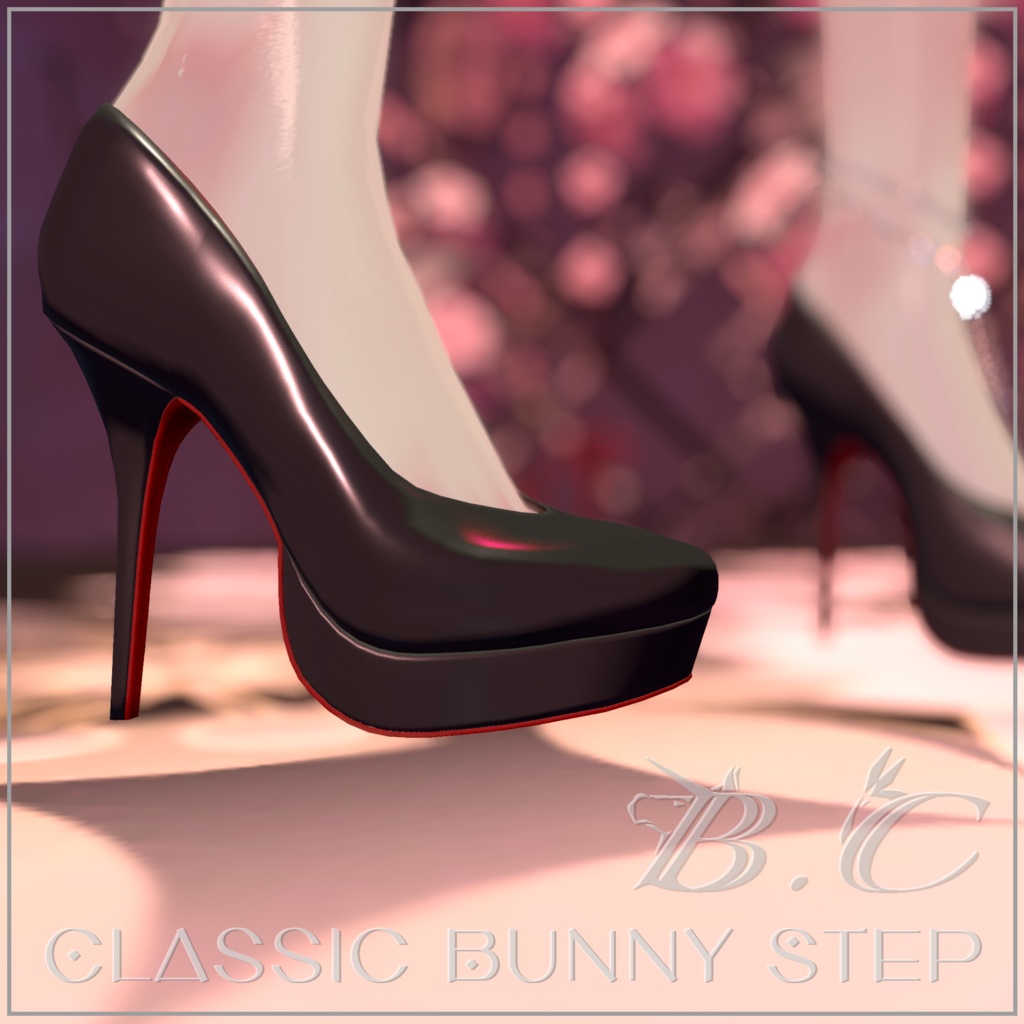 【VRC想定】限界突破ハイヒール「Classic Bunny Step」複数アバター対応