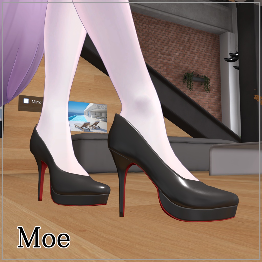 【VRC想定】限界突破ハイヒール「Classic Bunny Step」複数アバター対応