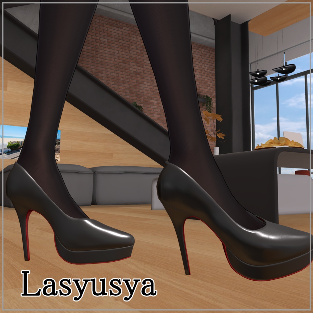 【VRC想定】限界突破ハイヒール「Classic Bunny Step」複数アバター対応