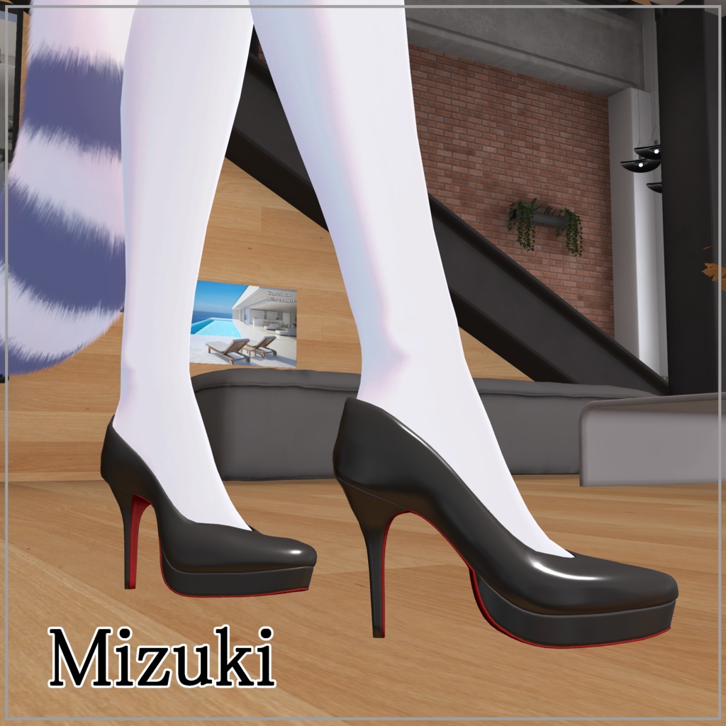 【VRC想定】限界突破ハイヒール「Classic Bunny Step」複数アバター対応