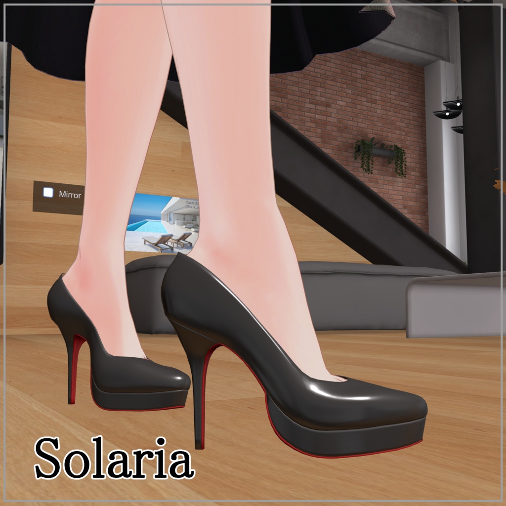 【VRC想定】限界突破ハイヒール「Classic Bunny Step」複数アバター対応