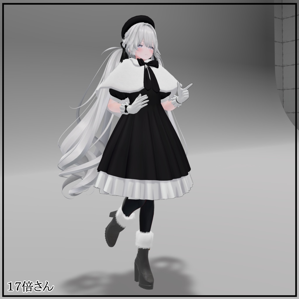 ≪VRC想定≫ fur付きモフモフブーツ winter embrace