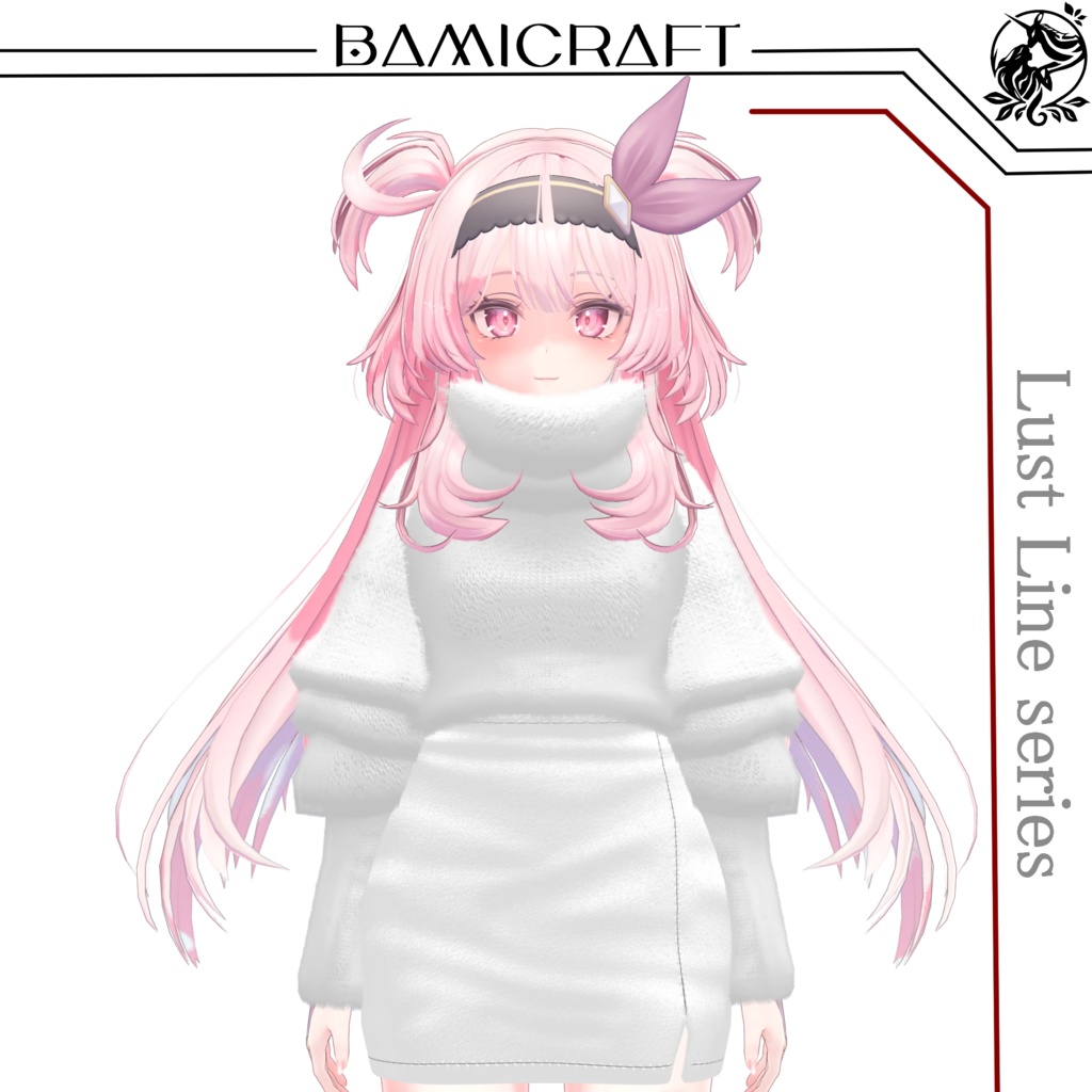 ≪Lust Line series≫タイトスカート、タートルネックニット 複数アバター対応