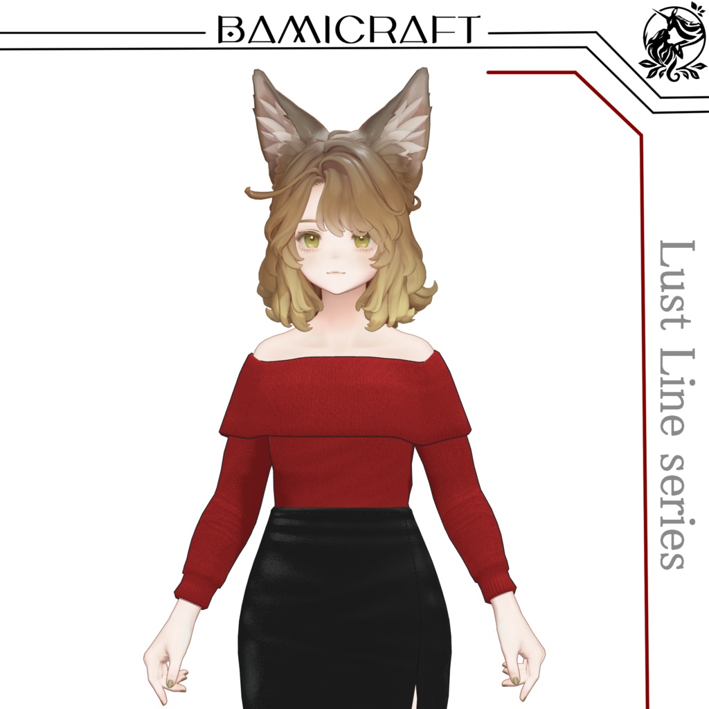 ≪Lust Line series≫オフショルダートップス 複数アバター対応