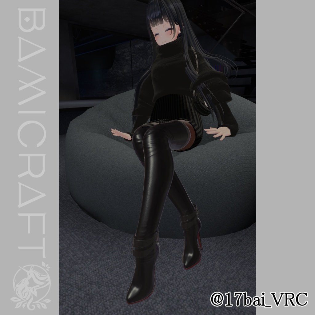 High heel boots 十二式 【複数アバター対応】