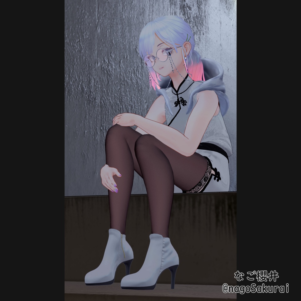 High heel boots 十三式 【複数アバター対応】