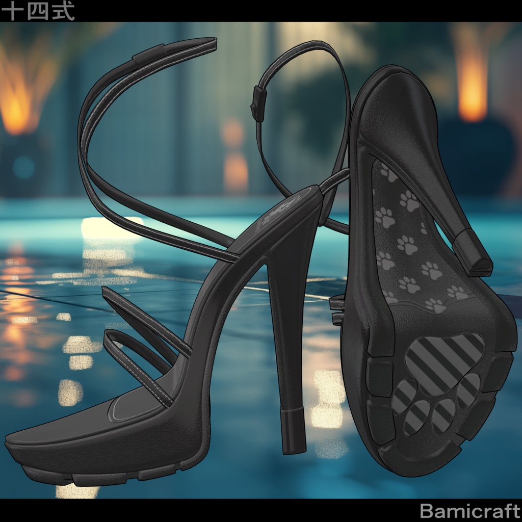 High heel sandals 十四式 【複数アバター対応】