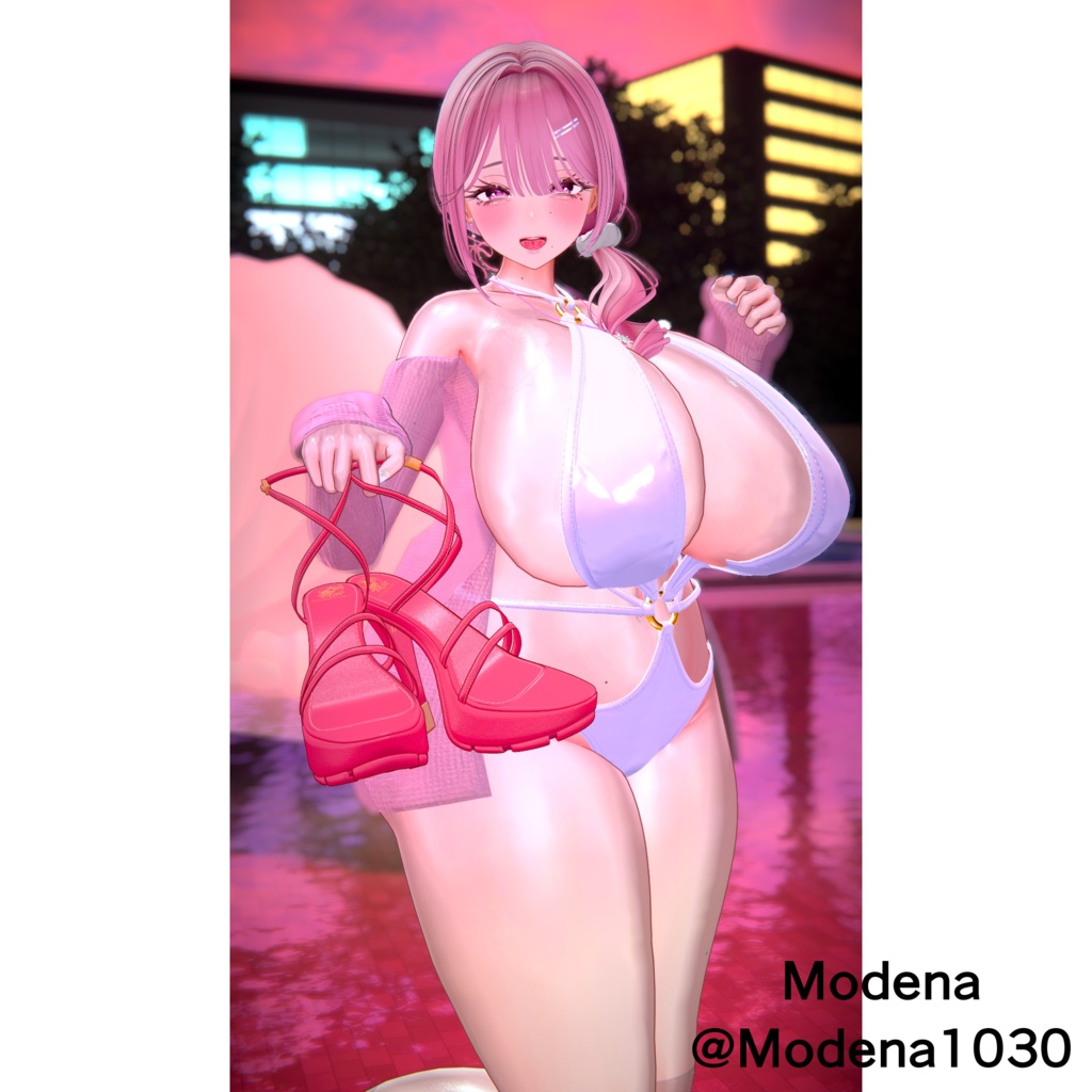 High heel sandals 十四式 【複数アバター対応】