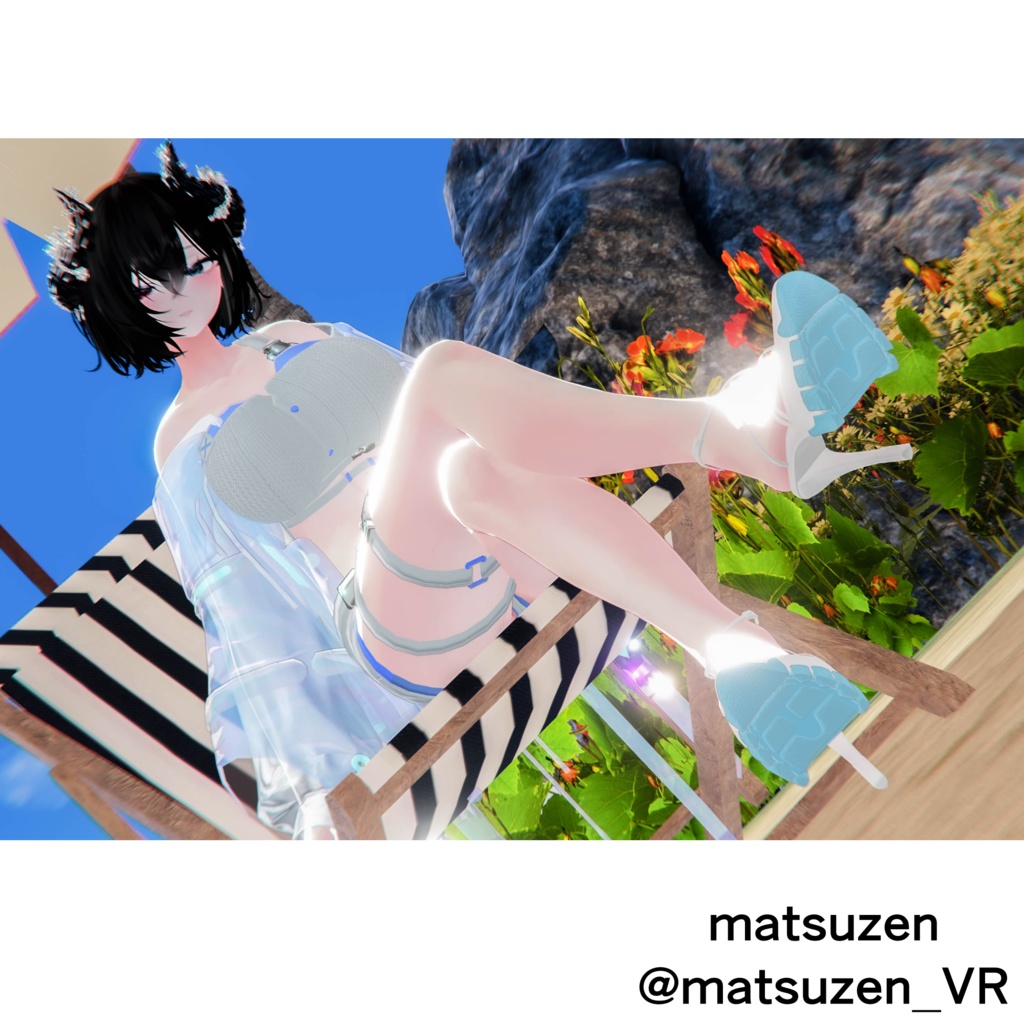 High heel sandals 十四式 【複数アバター対応】