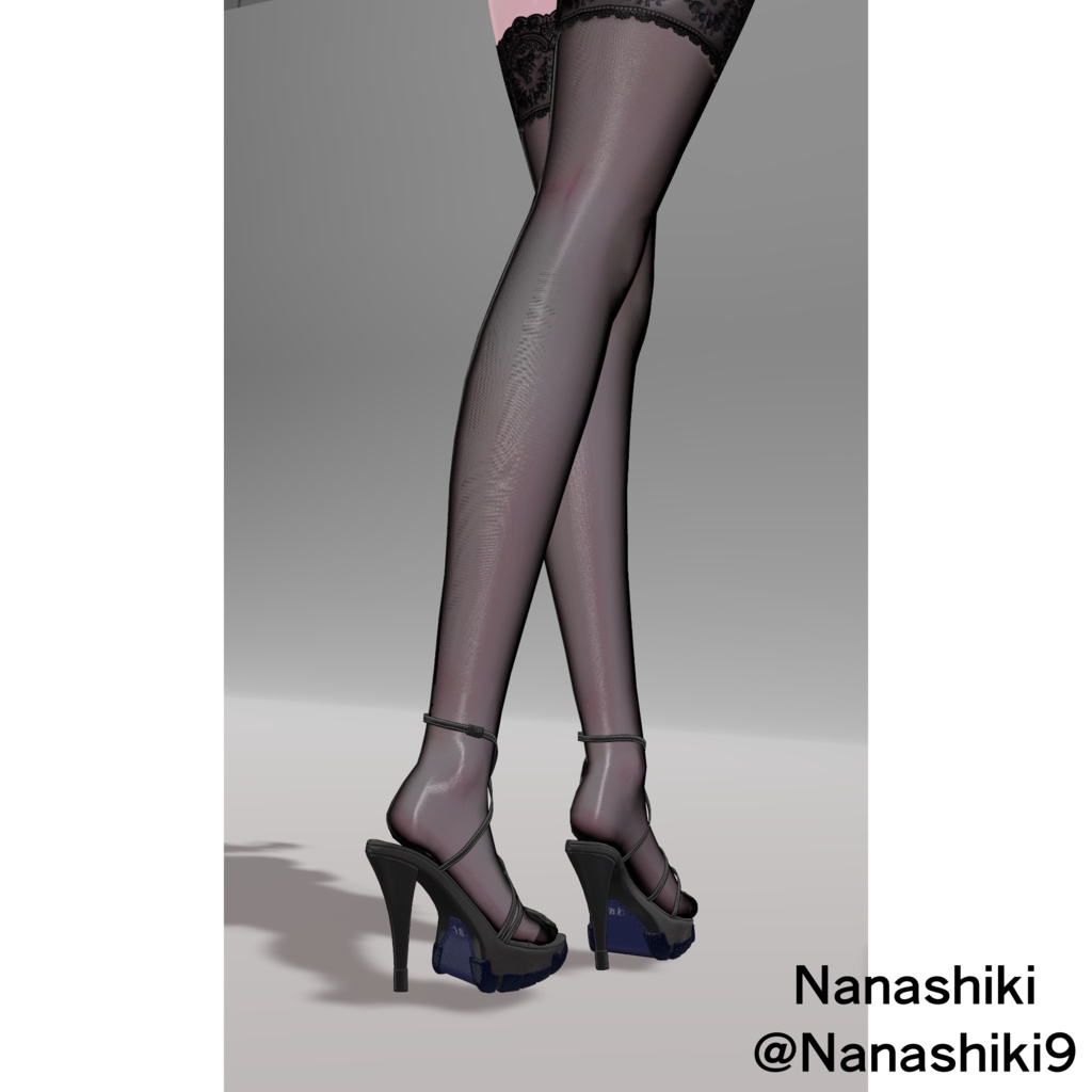 High heel sandals 十四式 【複数アバター対応】