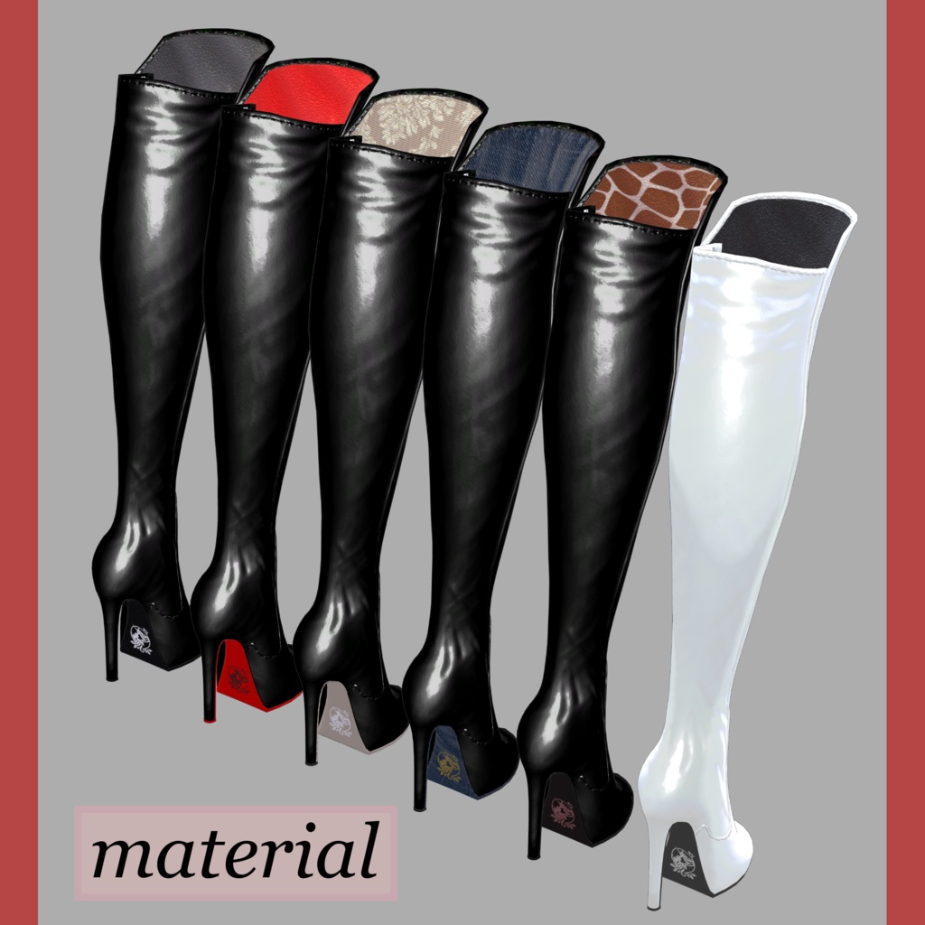 High heels boots 十五式「複数アバター対応」