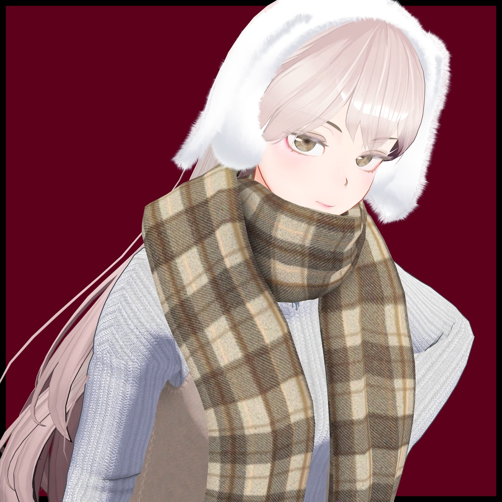 Fluctua専用 マフラー&みみもふもふ