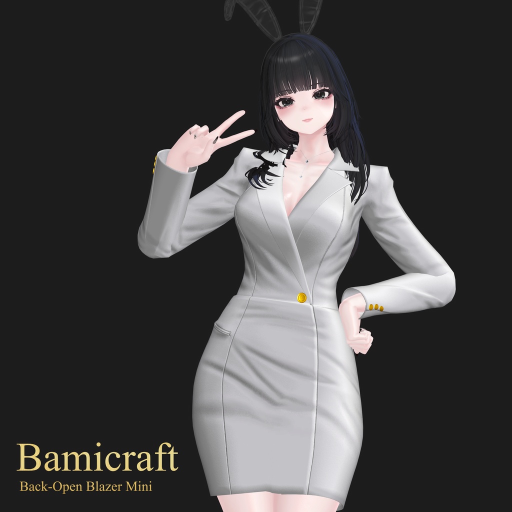 Back-Open Blazer Mini(複数アバター対応)