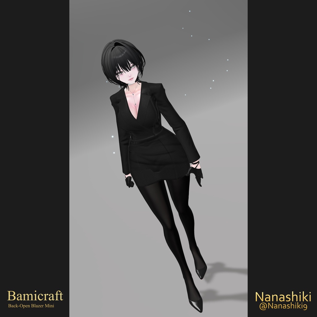 Back-Open Blazer Mini(複数アバター対応)