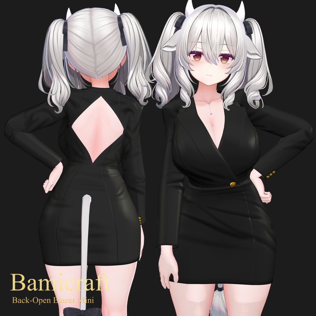 Back-Open Blazer Mini(複数アバター対応)