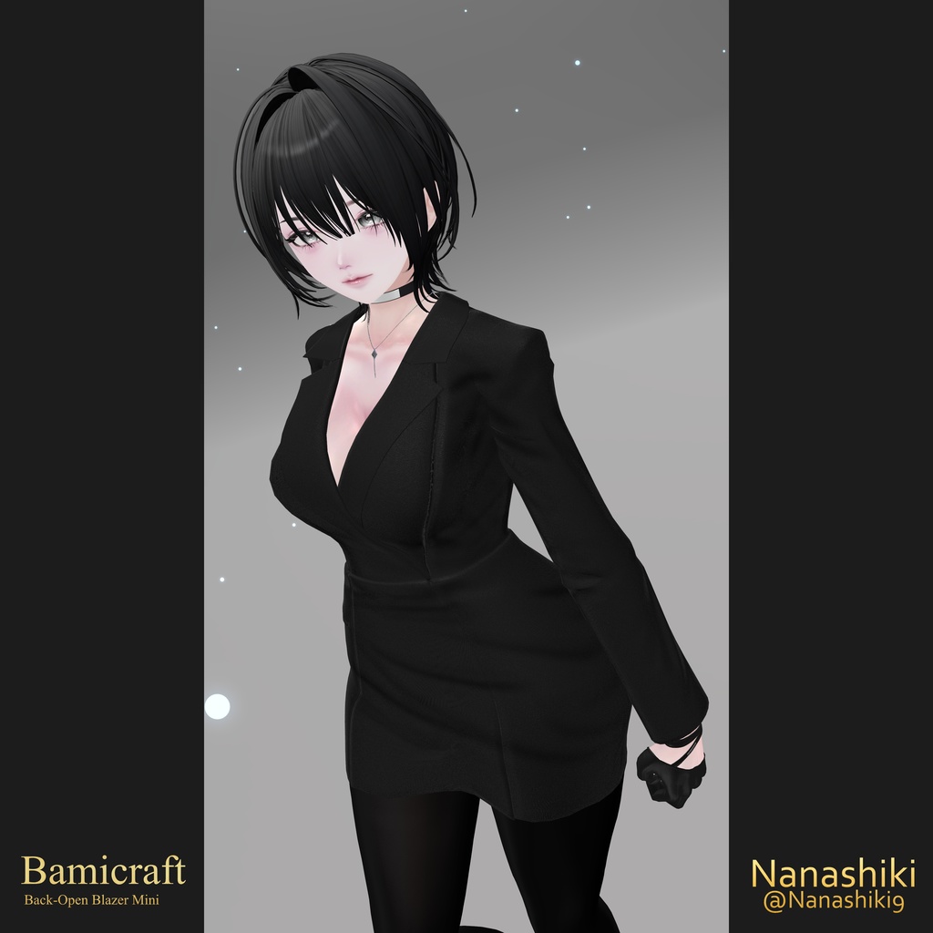 Back-Open Blazer Mini(複数アバター対応)