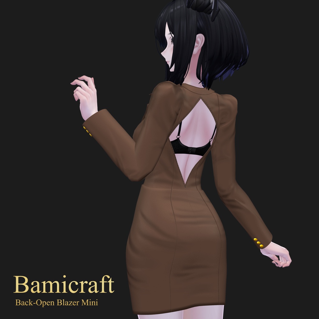 Back-Open Blazer Mini(複数アバター対応)