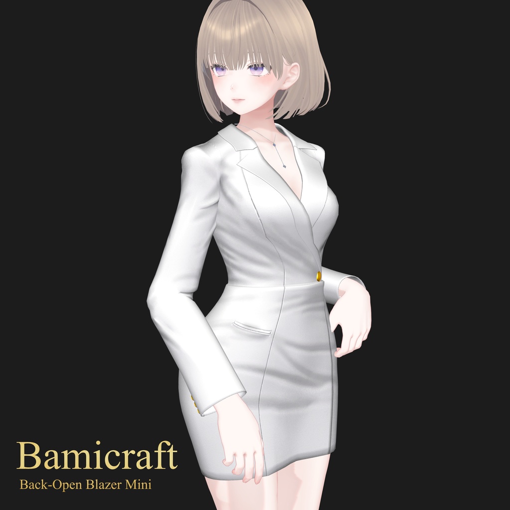 Back-Open Blazer Mini(複数アバター対応)