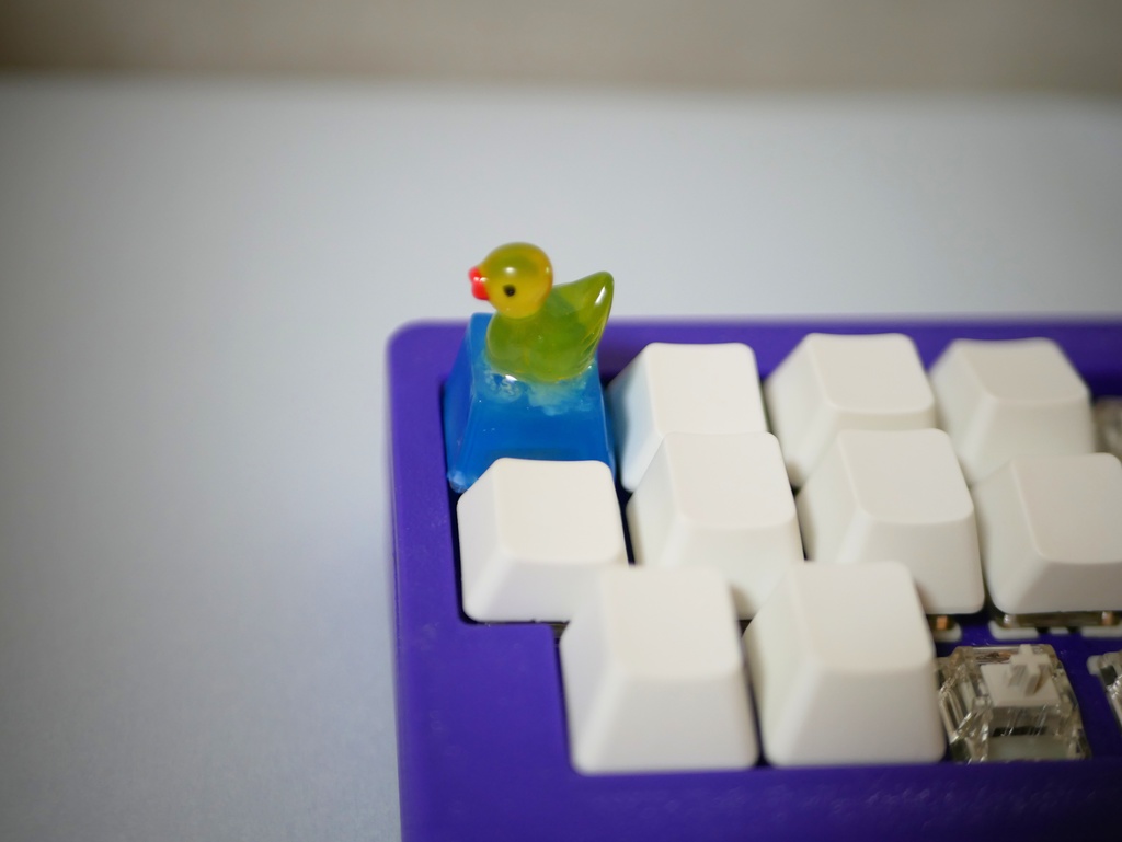 水遊びひよこキーキャップ