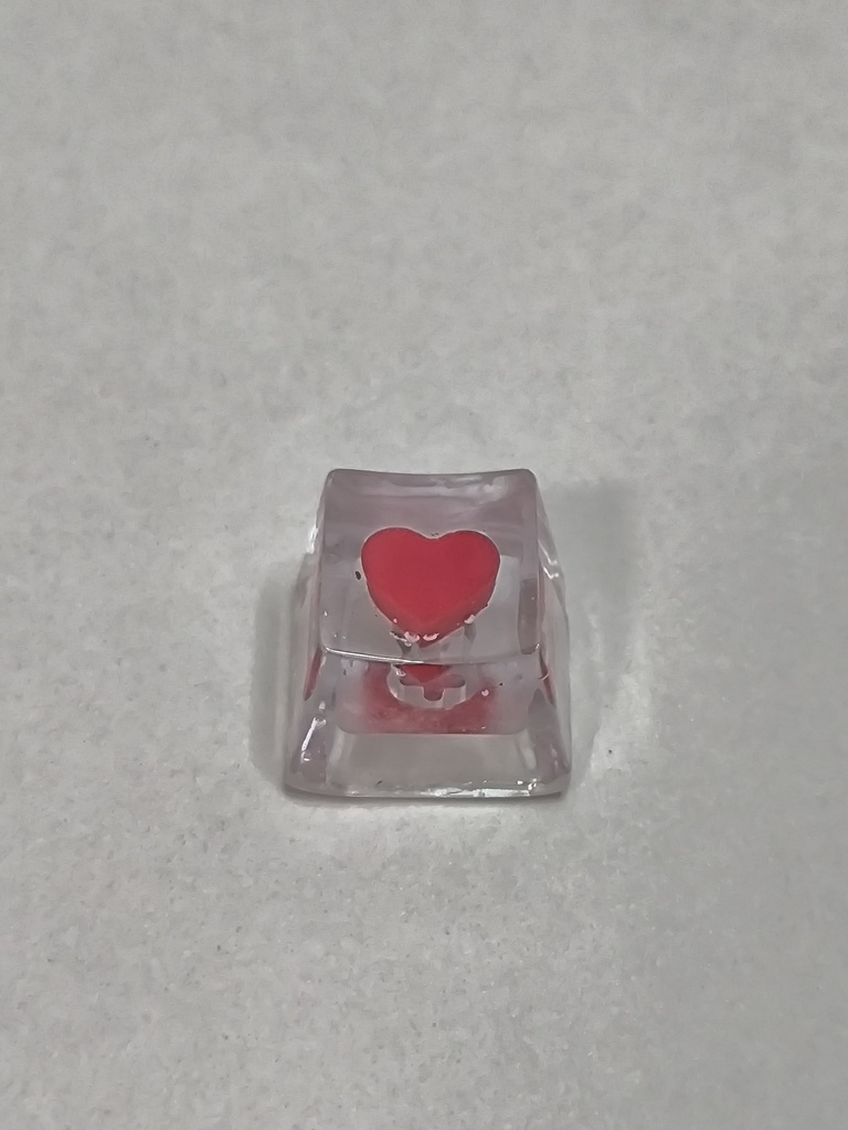潤いハートクリアバージョン キーキャップ