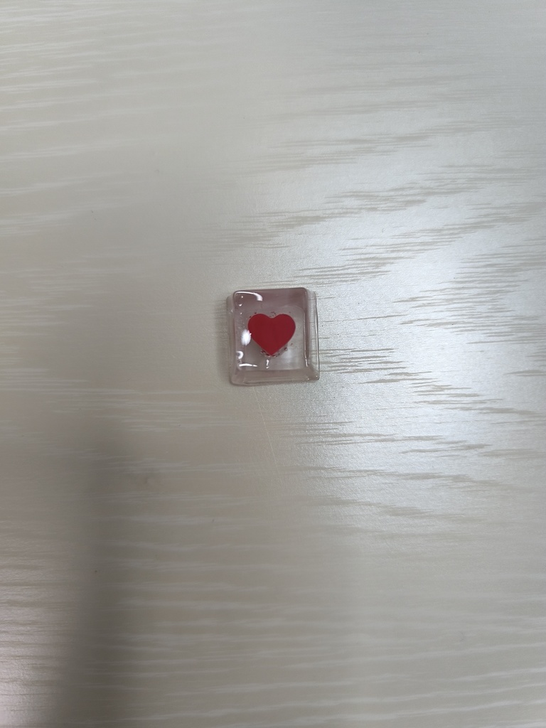 潤いハートクリアバージョン キーキャップ