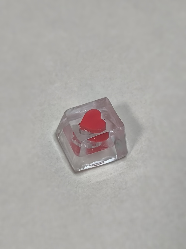 潤いハートクリアバージョン キーキャップ