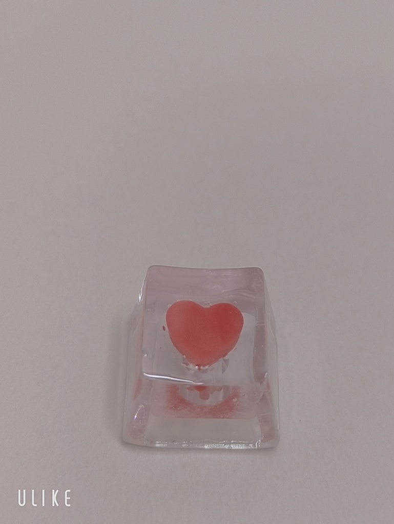 潤いハートクリアバージョン キーキャップ