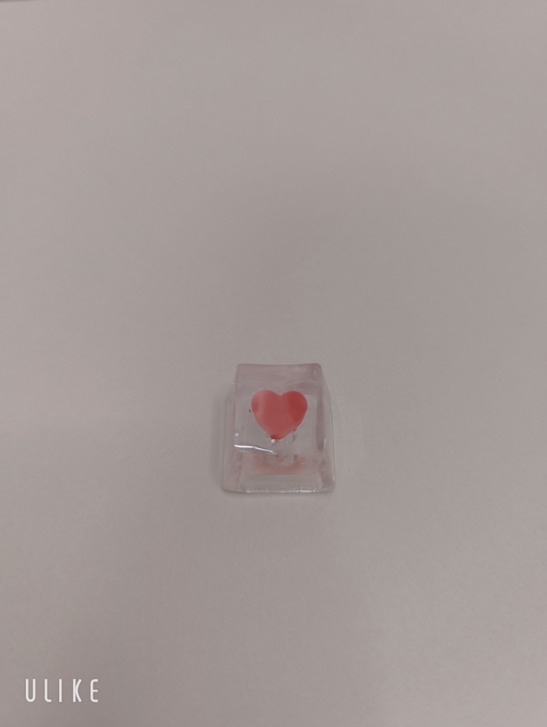 潤いハートクリアバージョン キーキャップ