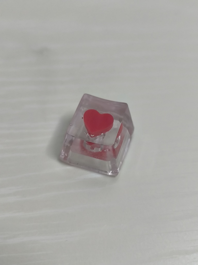潤いハートクリアバージョン キーキャップ