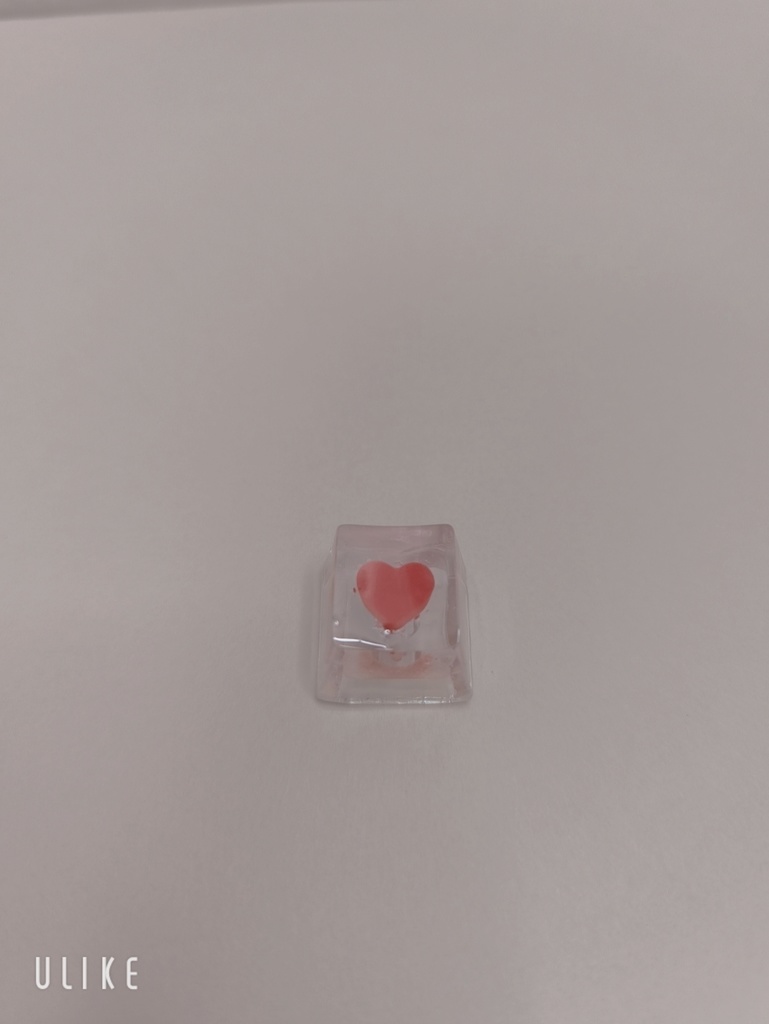 潤いハートクリアバージョン キーキャップ