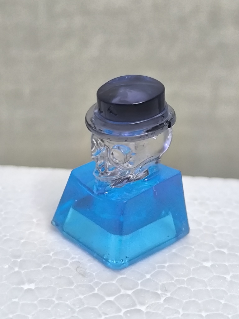 クリアなドクロキーキャップ