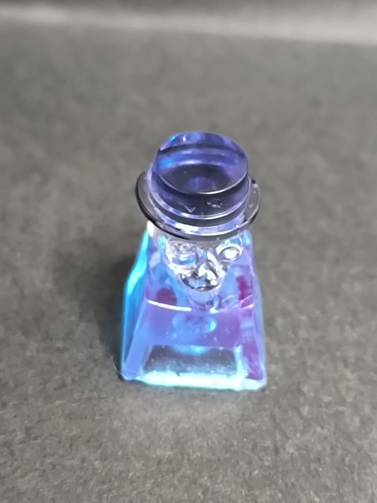 クリアなドクロキーキャップ