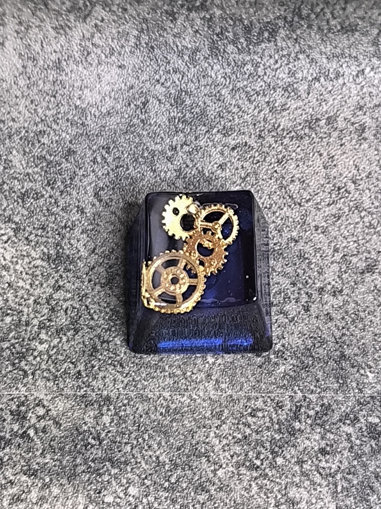 ゴールド歯車レジンキーキャップ